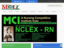 Tablet Screenshot of mcinursing.com